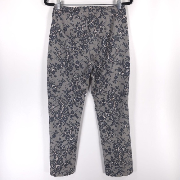 Signé‎ PARIS MADE IN FRANCE 🇫🇷 Floral Lace Pants Trousers Size 40 US 8 - Picture 8 of 12